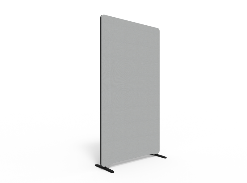 Lintex Edge Floor skærmvæg 100x180cm grå med sort liste