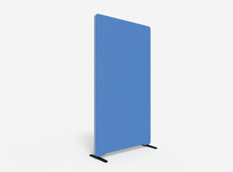 Lintex Edge Floor skærmvæg 100x180cm koboltblå med hvid liste