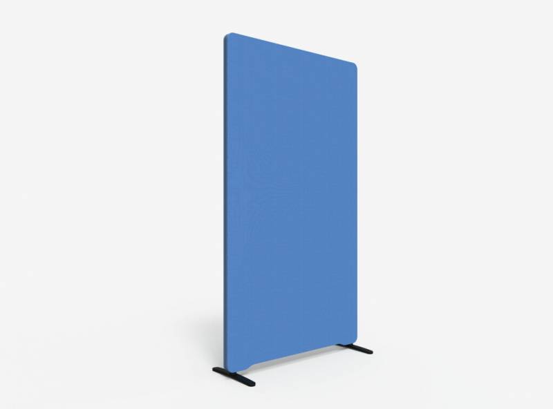 Lintex Edge Floor skærmvæg 100x180cm koboltblå med mørkegrå liste