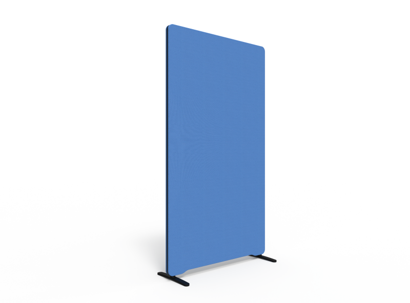 Lintex Edge Floor skærmvæg 100x180cm koboltblå med sort liste