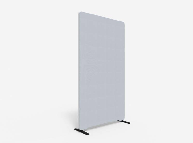 Lintex Edge Floor skærmvæg 100x180cm lys grå med hvid liste