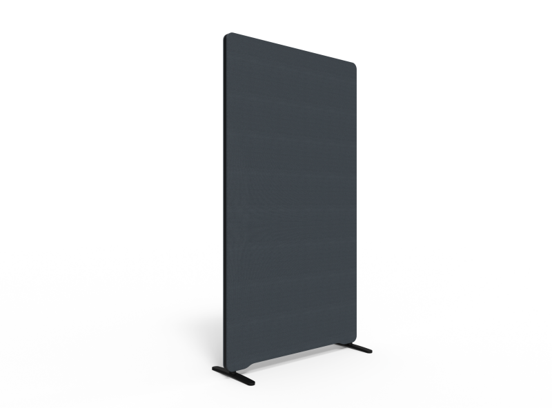 Lintex Edge Floor skærmvæg 100x180cm mørk grå med sort liste