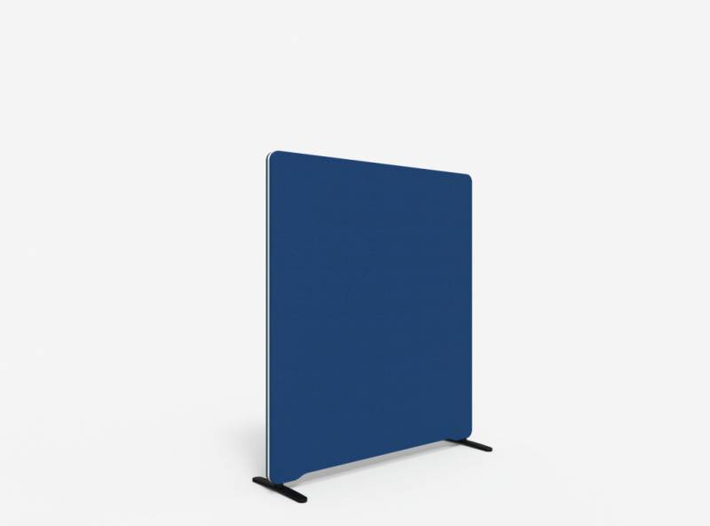 Lintex Edge Floor skærmvæg 120x135cm blå med hvid liste
