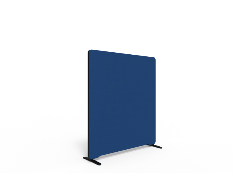 Lintex Edge Floor skærmvæg 120x135cm blå med sort liste