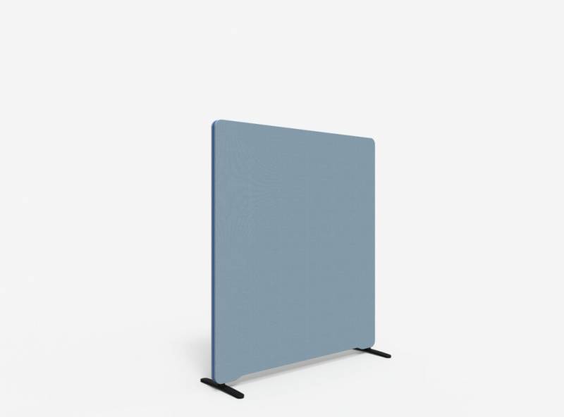 Lintex Edge Floor skærmvæg 120x135cm dueblå med blå liste
