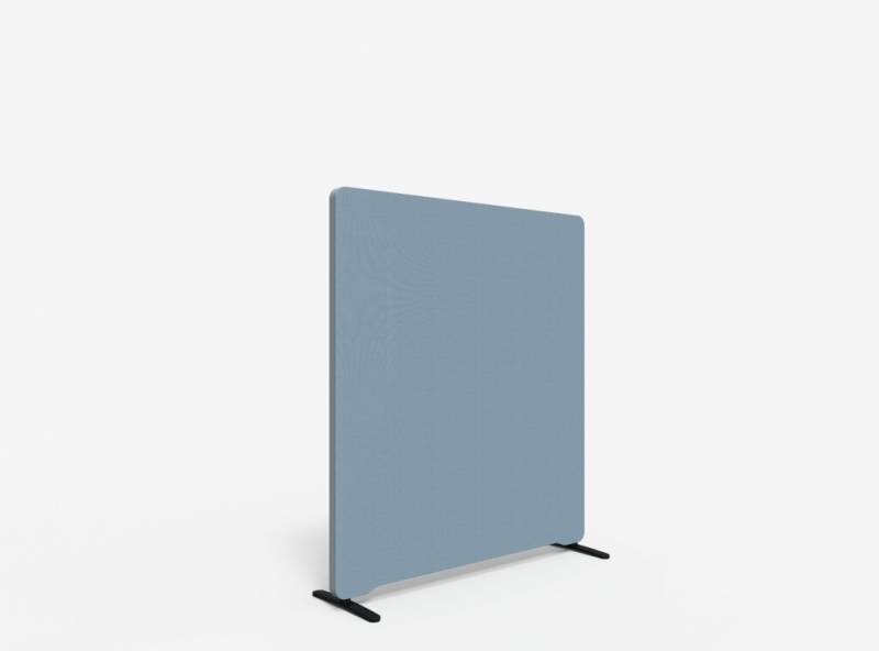 Lintex Edge Floor skærmvæg 120x135cm dueblå med grå liste