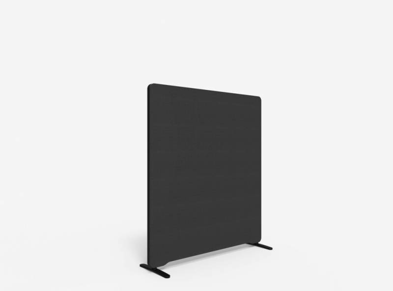 Lintex Edge Floor skærmvæg 120x135cm koksgrå med sort liste