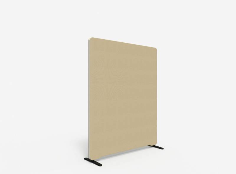 Lintex Edge Floor skærmvæg 120x150cm beige med hvid liste