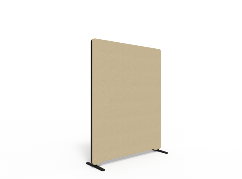 Lintex Edge Floor skærmvæg 120x150cm beige med sort liste
