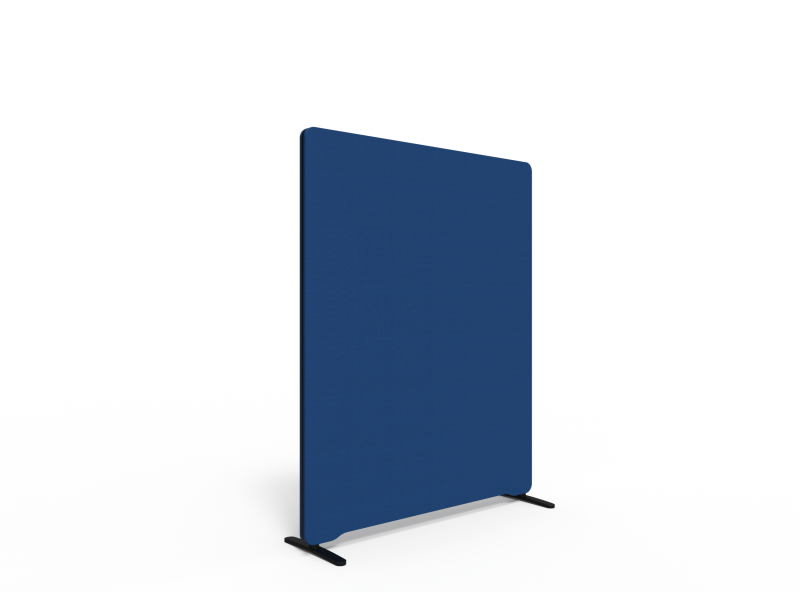 Lintex Edge Floor skærmvæg 120x150cm blå med sort liste