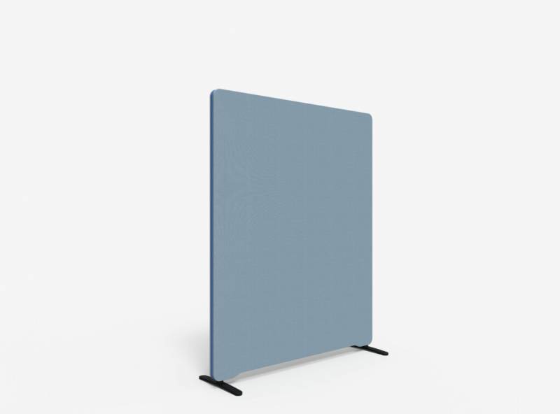 Lintex Edge Floor skærmvæg 120x150cm dueblå med blå liste