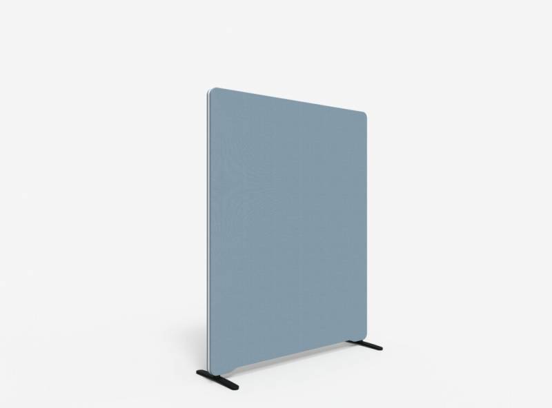 Lintex Edge Floor skærmvæg 120x150cm dueblå med hvid liste