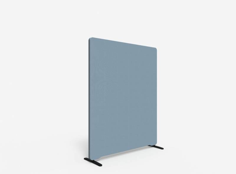 Lintex Edge Floor skærmvæg 120x150cm dueblå med mørkegrå liste