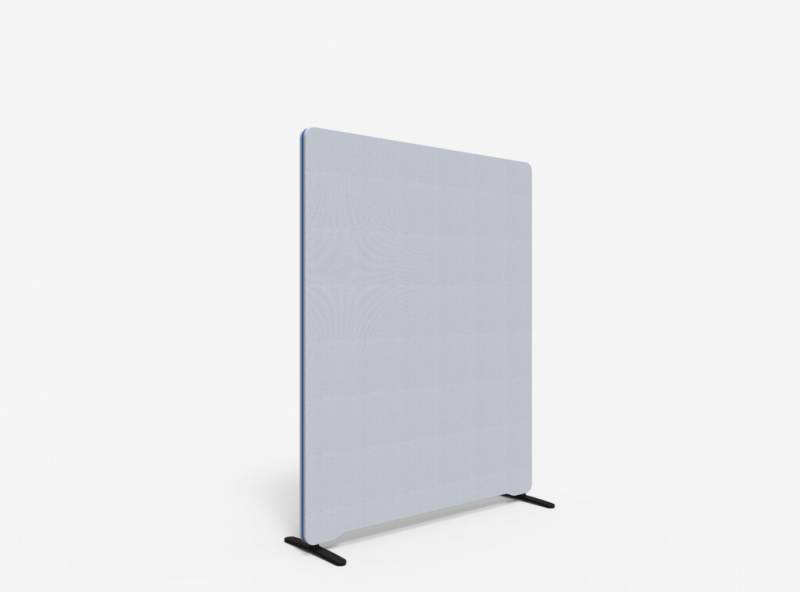 Lintex Edge Floor skærmvæg 120x150cm lys grå med blå liste