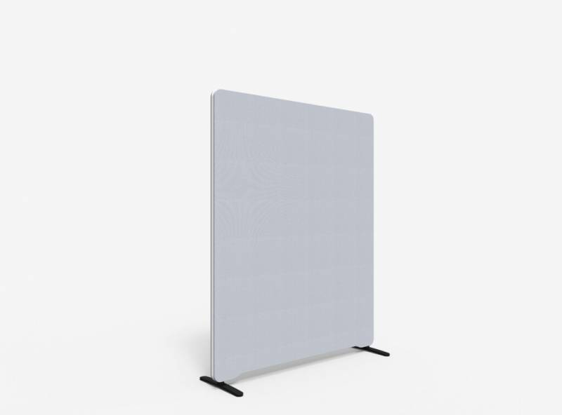 Lintex Edge Floor skærmvæg 120x150cm lys grå med hvid liste