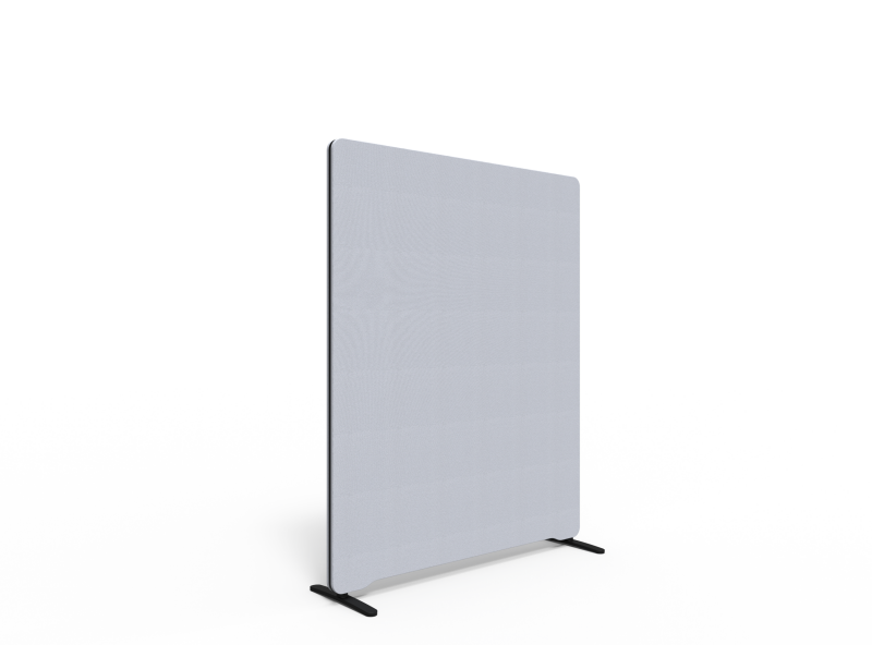 Lintex Edge skærmvæg 120x150cm lys grå med sort liste