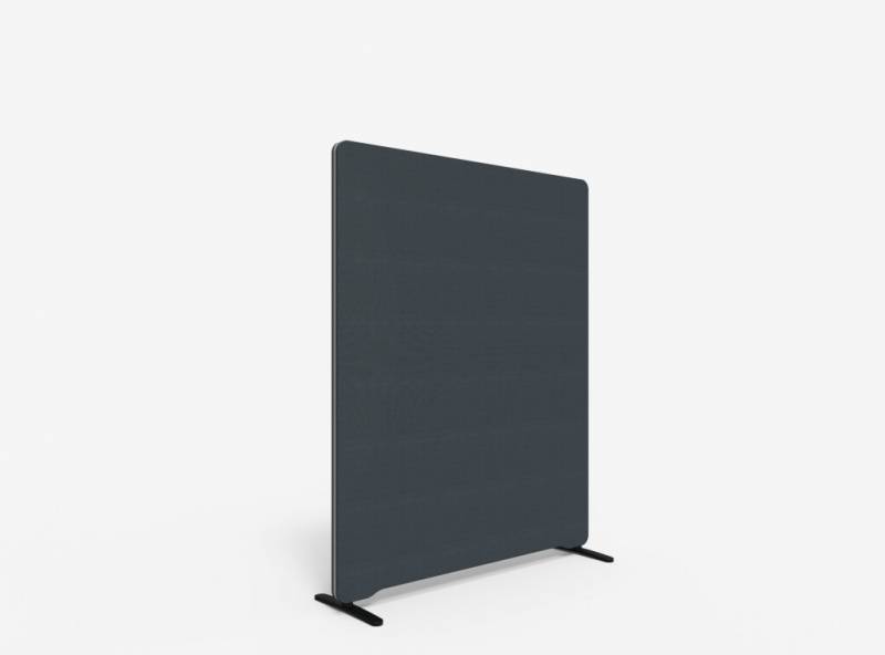 Lintex Edge Floor skærmvæg 120x150cm mørk grå med grå liste