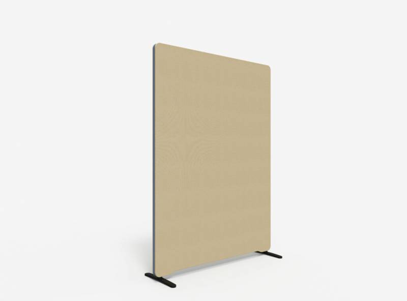 Lintex Edge Floor skærmvæg 120x165cm beige med blå liste