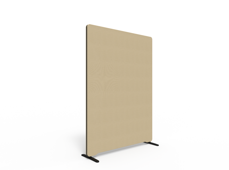 Lintex Edge Floor skærmvæg 120x165cm beige med sort liste