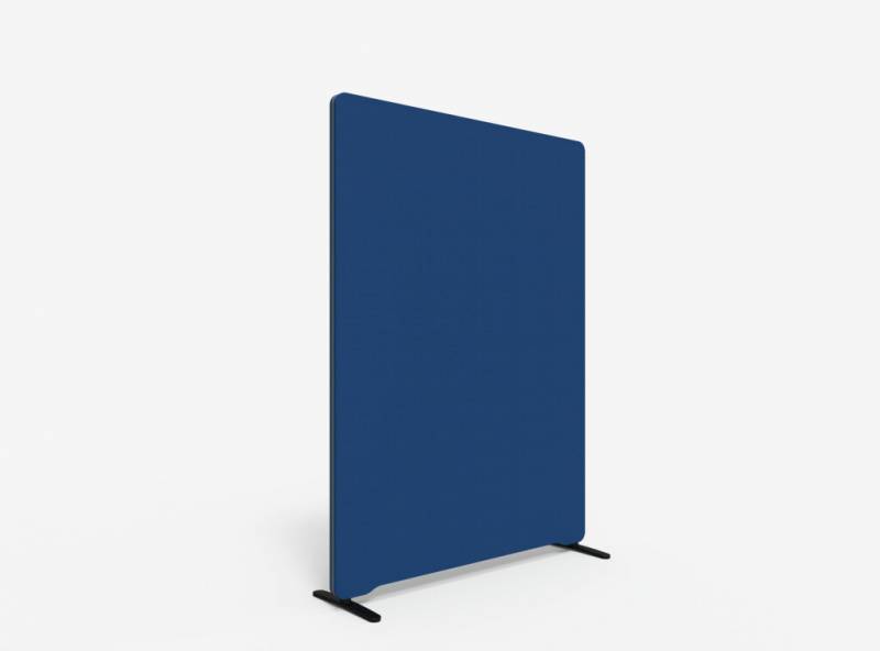 Lintex Edge Floor skærmvæg 120x165cm blå med mørkegrå liste