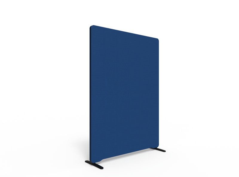 Lintex Edge Floor skærmvæg 120x165cm blå med sort liste