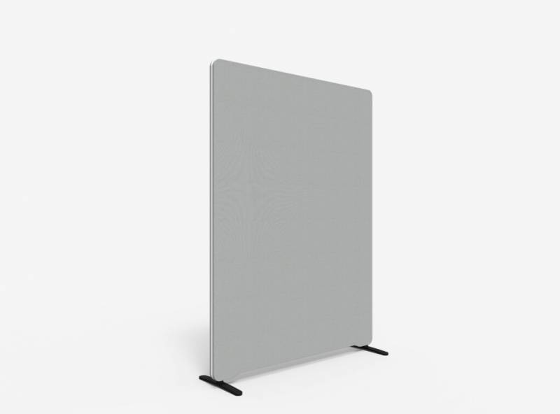 Lintex Edge Floor skærmvæg 120x165cm grå med hvid liste