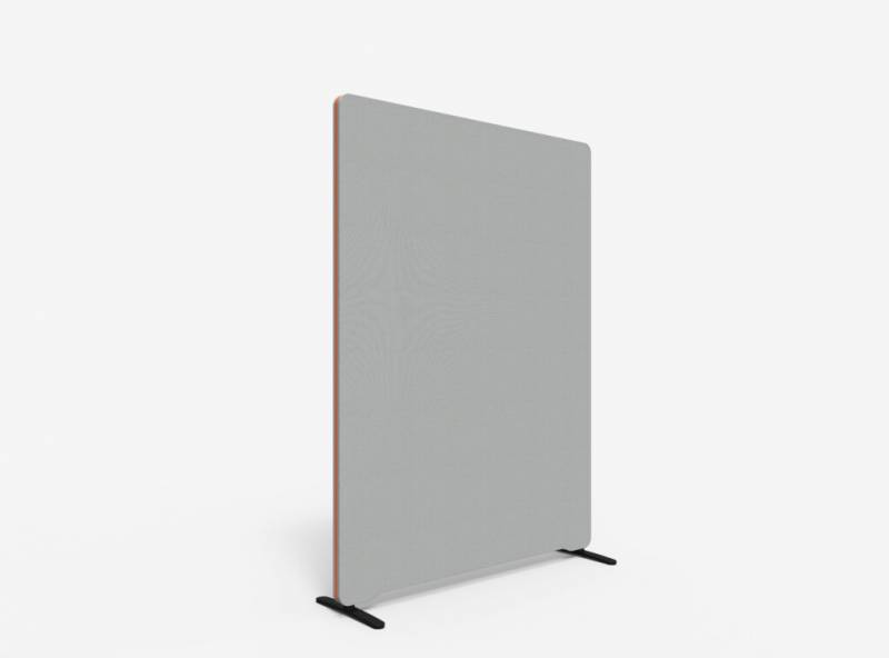 Lintex Edge Floor skærmvæg 120x165cm grå med orange liste