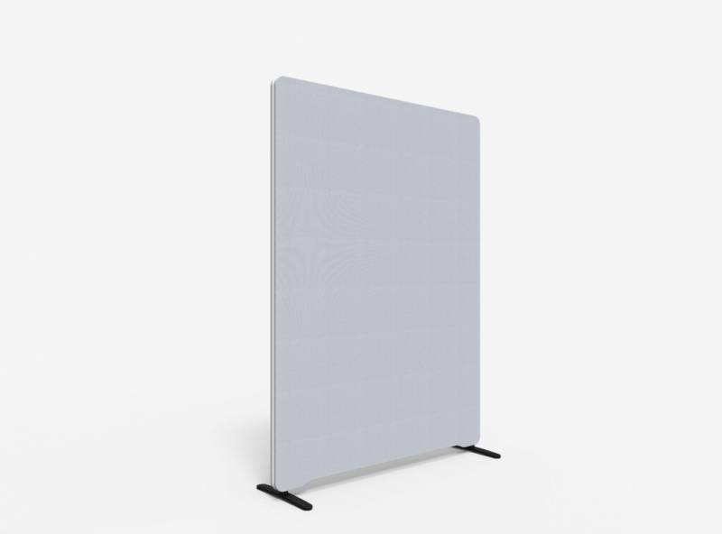 Lintex Edge Floor skærmvæg 120x165cm lys grå med hvid liste