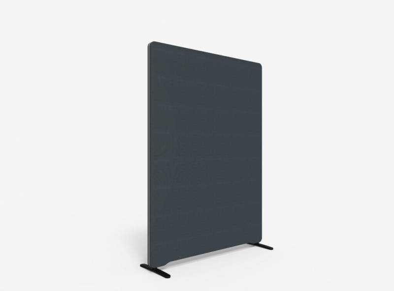 Lintex Edge Floor skærmvæg 120x165cm mørk grå med grå liste