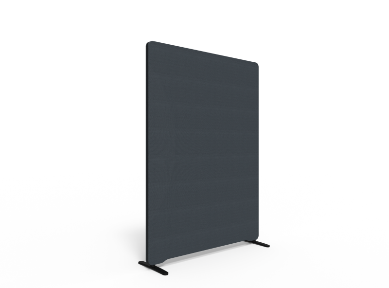 Lintex Edge Floor skærmvæg 120x165cm mørk grå med sort liste