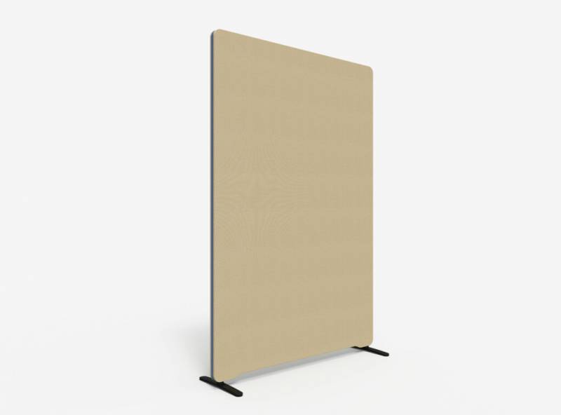 Lintex Edge Floor skærmvæg 120x180cm beige med blå liste