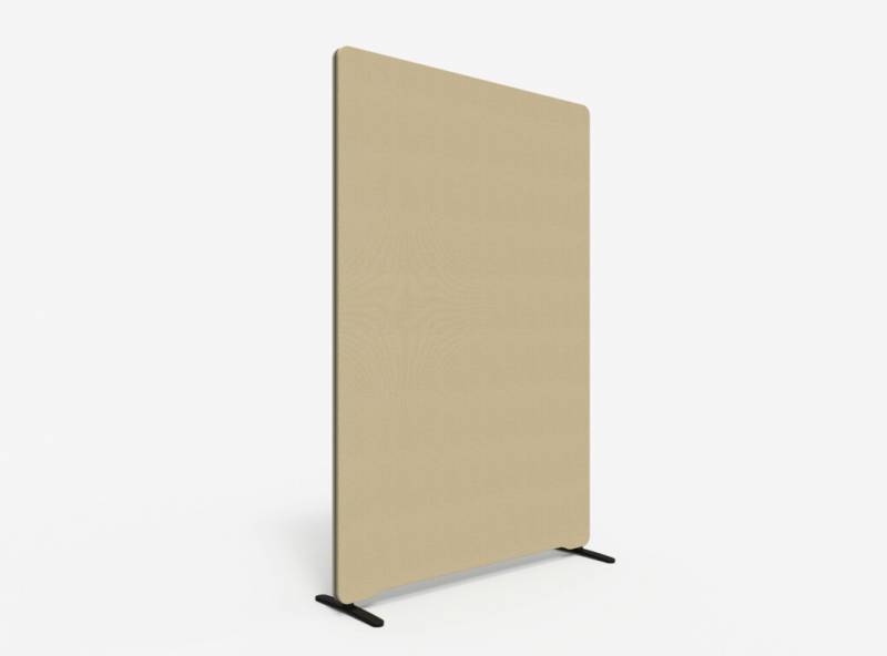 Lintex Edge Floor skærmvæg 120x180cm beige med mørkegrå liste
