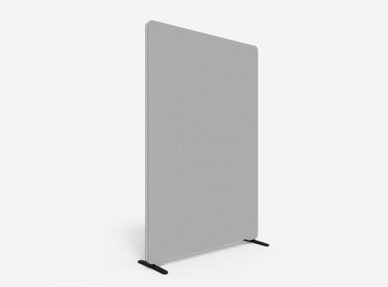 Lintex Edge Floor skærmvæg 120x180cm grå med hvid liste