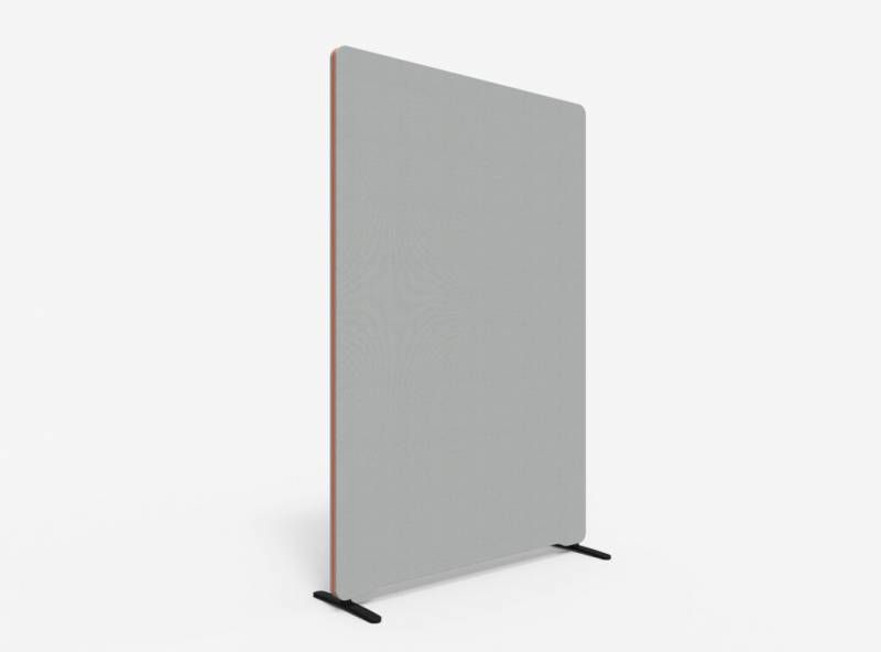 Lintex Edge Floor skærmvæg 120x180cm grå med orange liste