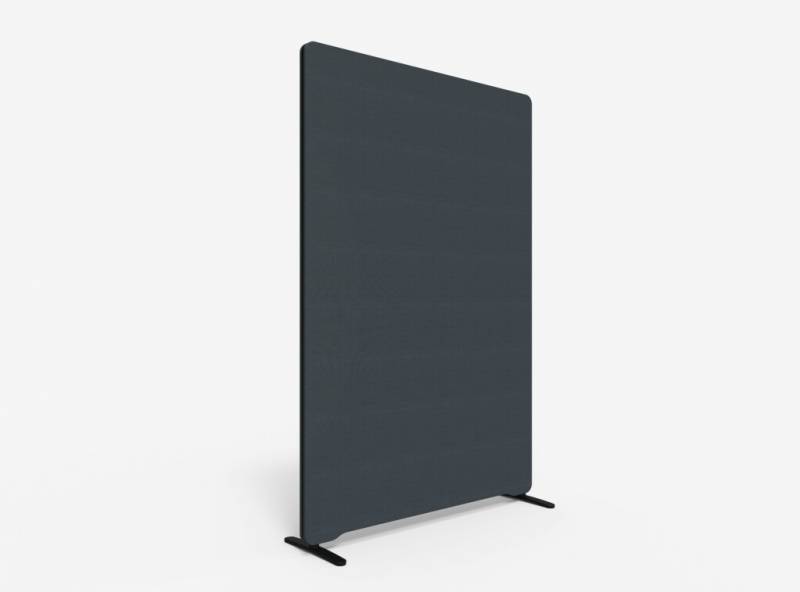 Lintex Edge Floor skærmvæg 120x180cm mørk grå med sort liste