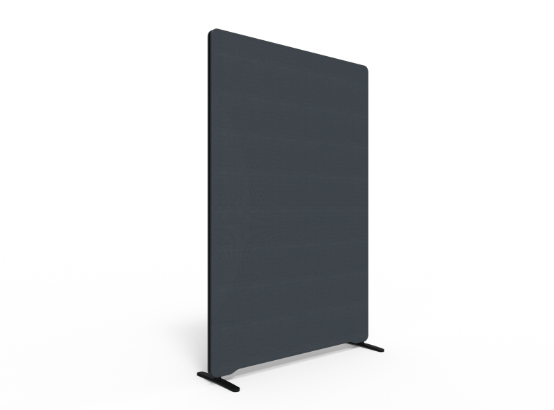 Lintex Edge Floor skærmvæg 120x180cm mørk grå med sort liste