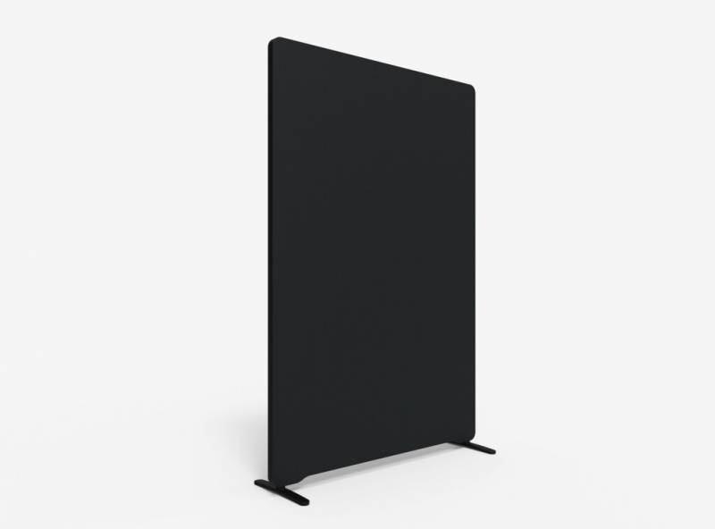 Lintex Edge Floor skærmvæg 120x180cm sort med sort liste