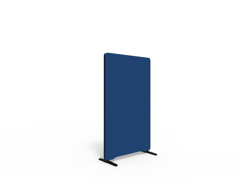 Lintex Edge Floor skærmvæg 80x135cm blå med sort liste