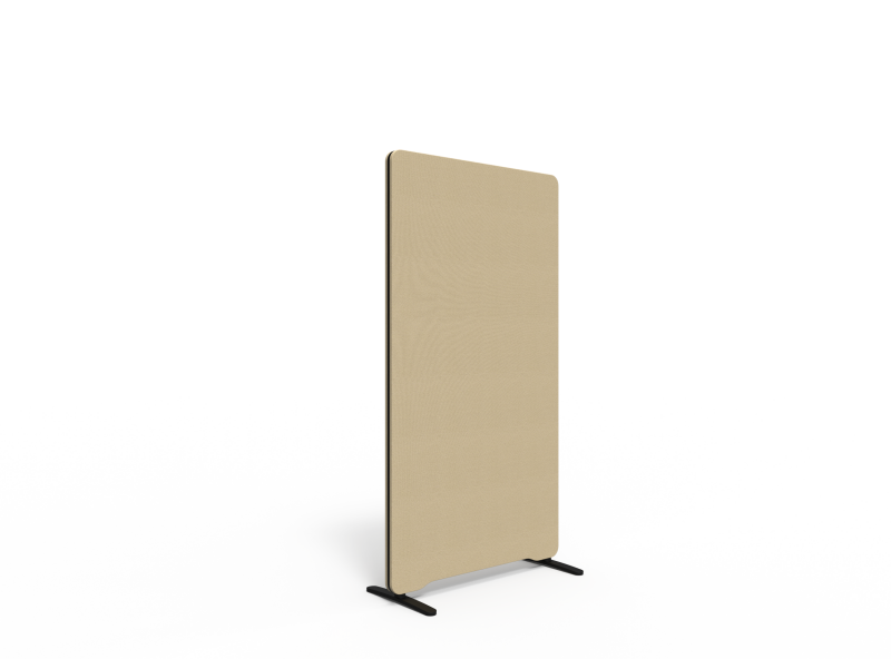 Lintex Edge Floor skærmvæg 80x150cm beige med sort liste
