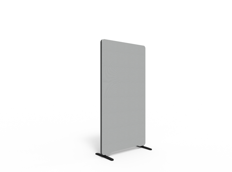 Lintex Edge Floor skærmvæg 80x150cm grå med sort liste