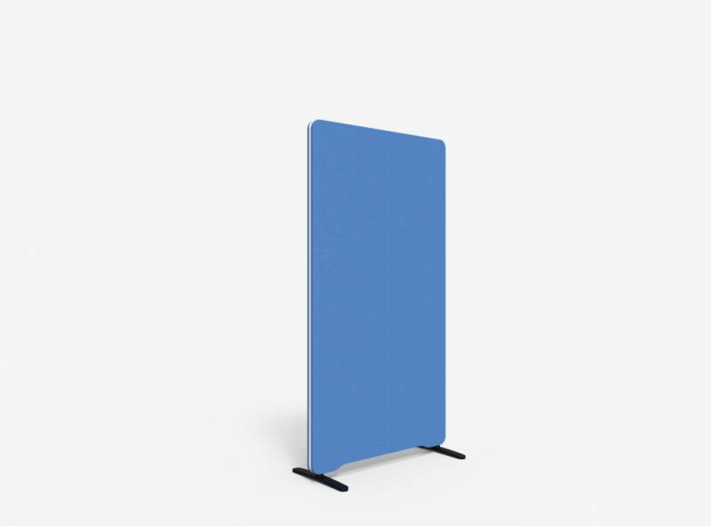 Lintex Edge Floor skærmvæg 80x150cm koboltblå med hvid liste