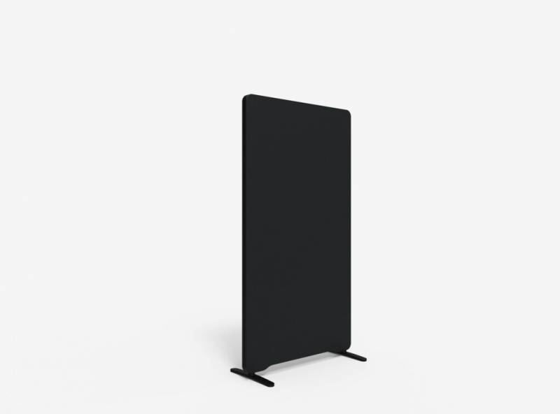 Lintex Edge Floor skærmvæg 80x150cm sort med sort liste