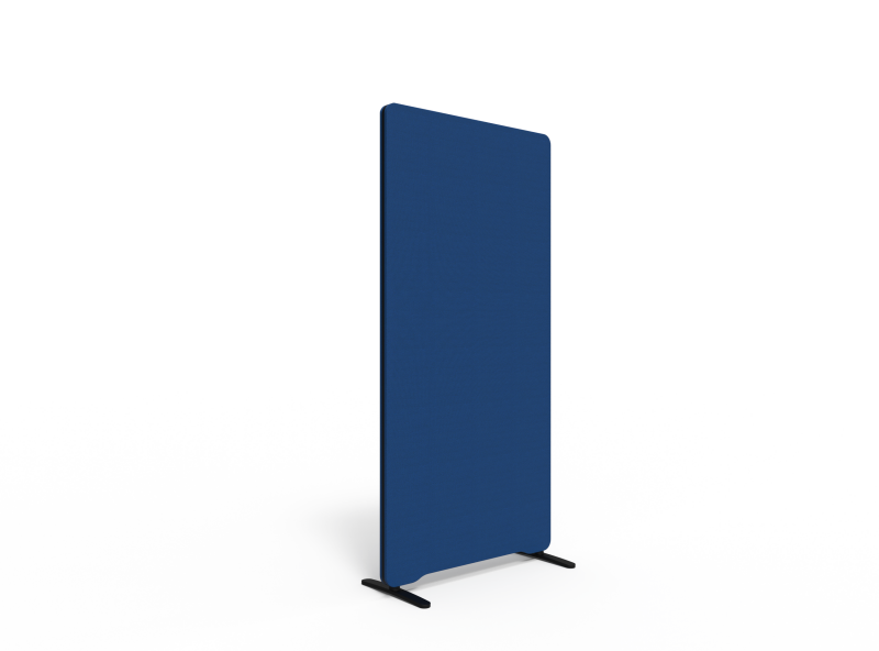 Lintex Edge Floor skærmvæg 80x165cm blå med sort liste