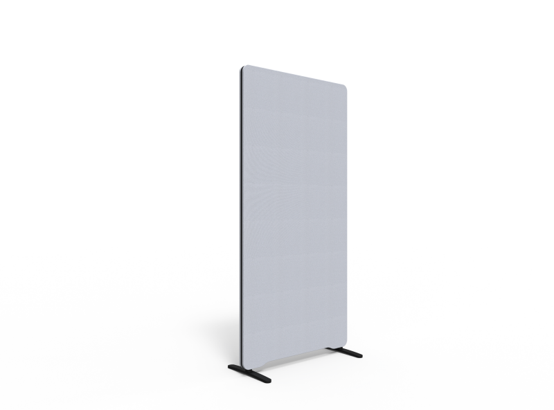 Lintex Edge Floor skærmvæg 80x165cm lys grå med sort liste