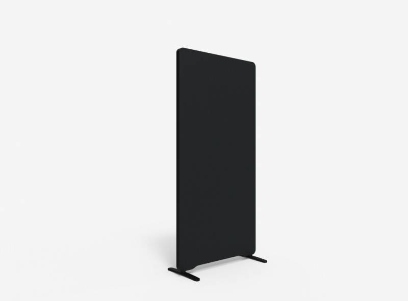 Lintex Edge Floor skærmvæg 80x165cm sort med sort liste