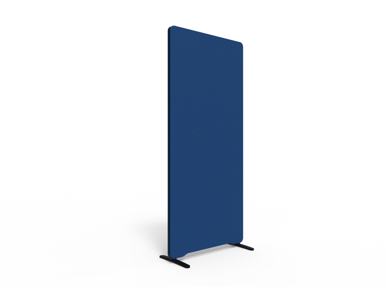 Lintex Edge Floor skærmvæg 80x180cm blå med sort liste