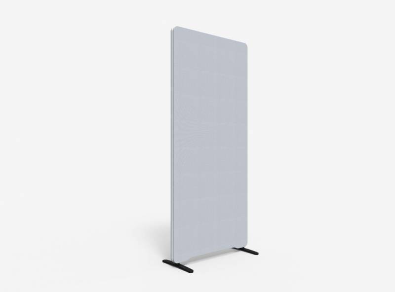 Lintex Edge Floor skærmvæg 80x180cm lys grå med hvid liste