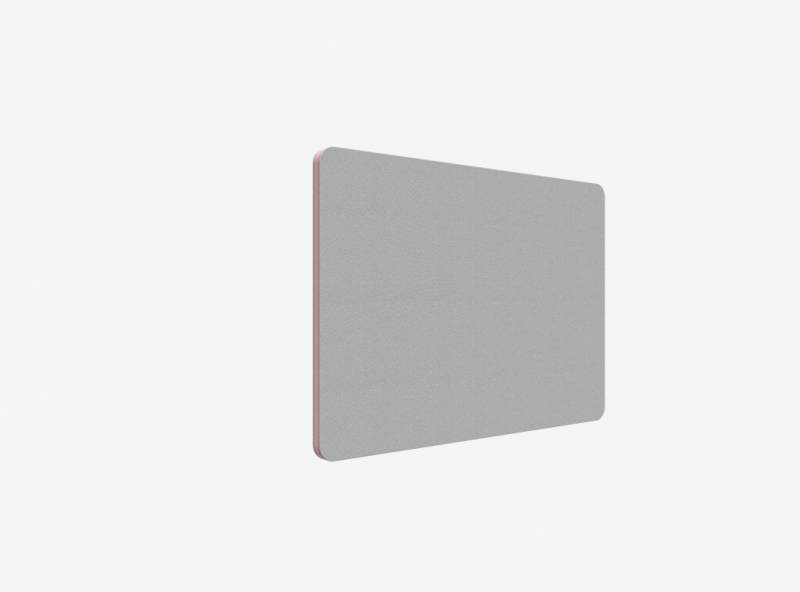 Lintex Edge Table bordskærmvæg 100x70cm grå med rosa liste