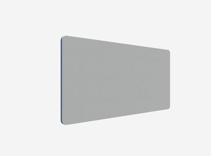 Lintex Edge Table bordskærmvæg 140x70cm grå med blå liste