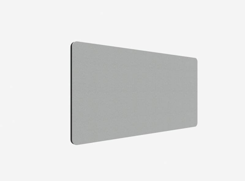 Lintex Edge Table bordskærmvæg 140x70cm grå med sort liste